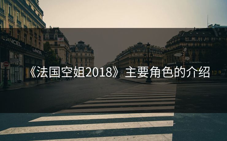 《法国空姐2018》主要角色的介绍